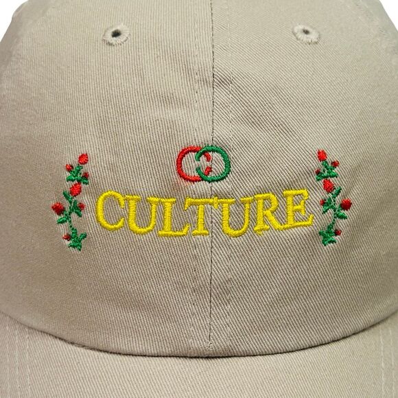 YRN Migos Tan Culture Embroidered Rose Strapback Hat - One Size - Picture 2 of 8